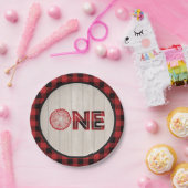 Lumberjack 1st Birthday Paper Bord - ONE Red (Feest)