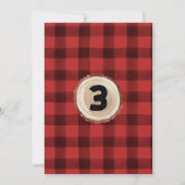 Lumberjack 3rd Birthday Buffalo Plays Kaart (Achterkant)