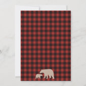 Lumberjack Advice en wenst Baby shower Card Kaart (Achterkant)