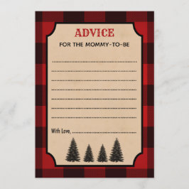 Lumberjack Advies voor de mama Baby shower Kaarten