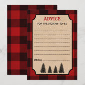 Lumberjack Advies voor de mama Baby shower Kaarten (Voorkant / Achterkant)