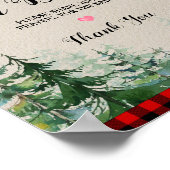 Lumberjack Baby shower gebeden voor Baby Poster (Hoek)