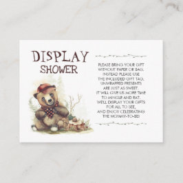 Lumberjack Baby shower Little Beer Display Douche Visitekaartje