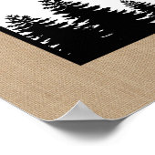 Lumberjack Baby shower Welkomstteken Poster (Hoek)