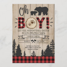 Lumberjack Baby shower Woodland Beer Cub Pset Boy