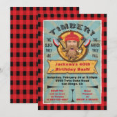 Lumberjack Beard Birthday Hipster Kaart (Voorkant / Achterkant)