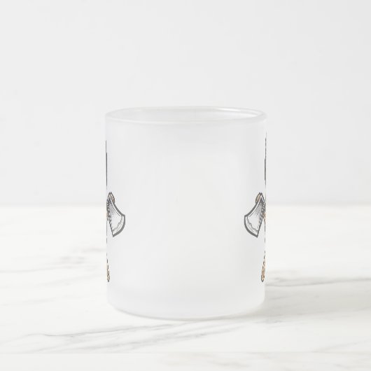 Lumberjack Bearded Skull Crossed Axes Mok (Center)