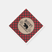 Lumberjack Beer Baby Boy Douche Servet (Hoek)