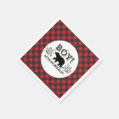 Lumberjack Beer Baby Boy Douche Servet (Hoek)