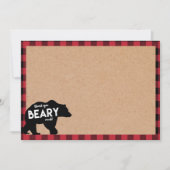 lumberjack beer baby shower bedankt voor je kaart (Voorkant)
