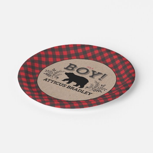 Lumberjack Beer Baby shower Bord (Gekanteld)