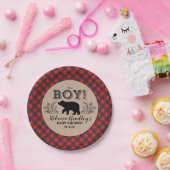 Lumberjack Beer Baby shower Bord (Feest)