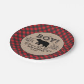 Lumberjack Beer Baby shower Bord (Gekanteld)