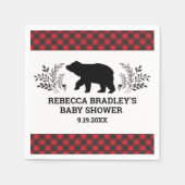 Lumberjack Beer Baby shower servet (Voorkant)