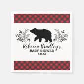 Lumberjack Beer Baby shower servet (Voorkant)