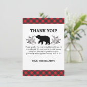 Lumberjack Beer bedankje Bedankkaart (Staand voorkant)