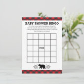 Lumberjack Beer Bingo Kaart (Staand voorkant)