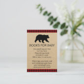 Lumberjack Beer Bring A Book Baby shower Kaarten (Staand voorkant)