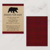 Lumberjack Beer Bring A Book Baby shower Kaarten (Voorkant / Achterkant)