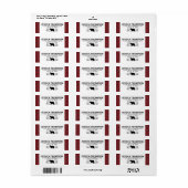 Lumberjack Beer Buffel Plaid Adreslabel Etiket (Full Sheet)