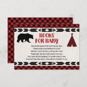 Lumberjack beer buffels voor baby informatiekaartje (Voorkant / Achterkant)