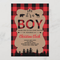 Lumberjack Beer Flannel Boy Baby shower