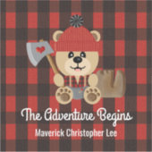 Lumberjack Beer Het avontuur begint Sticker (Voorkant)