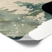 Lumberjack Beer Pine Tree Baby shower Welkomstteke Poster (Hoek)