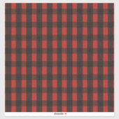 Lumberjack Beer Plaid Vinyl Sticker (Vel)