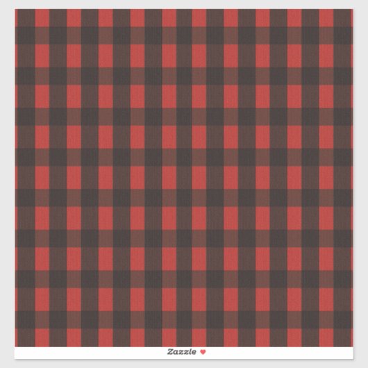 Lumberjack Beer Plaid Vinyl Sticker (Vel)