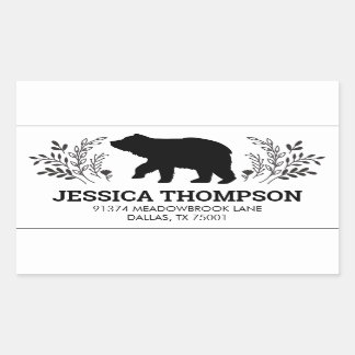 Lumberjack Beer retouradres Rechthoekige Sticker