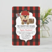 Lumberjack Beer Wilderness Gewaardeerd Baby shower Kaart (Staand voorkant)