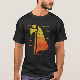 Lumberjack bijl voor bosbouwarbeiders t-shirt