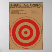 Lumberjack Birthday - Ax Throwing Game Poster (Voorkant)
