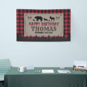 Lumberjack birthday banner (Beurs)