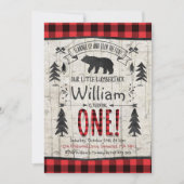 Lumberjack Birthday Invitation Lumberjack Party Kaart (Voorkant)
