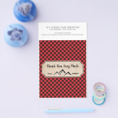 Lumberjack Birthday Party 1.55oz Snoep Bar Wrapper Flyer (Enkel)