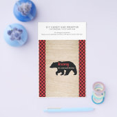 Lumberjack Birthday Party 1.55oz Snoep Bar Wrapper Flyer (Enkel)