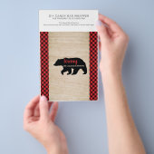 Lumberjack Birthday Party 1.55oz Snoep Bar Wrapper Flyer (Hand)