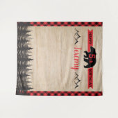 Lumberjack Birthday Party foto achtergrond Wandkleed (Voorkant (horizontaal))