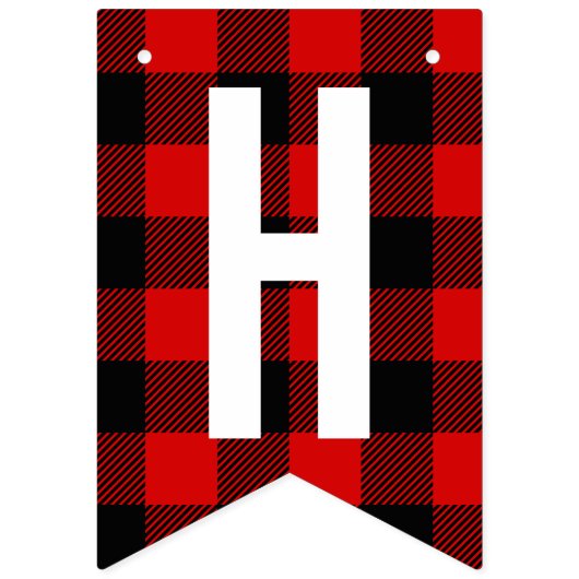 Lumberjack Birthday Play Vlaggetjes (Tweede vlag)