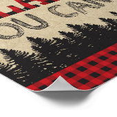 Lumberjack Birthday Sign.... Ik ben zo blij dat je Poster (Hoek)