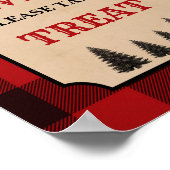 Lumberjack Birthdays is Sweet Treat Sign Poster (Hoek)