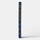 Lumberjack Black Blue Pset Patroon Case-Mate iPhone Case (Achterkant / Links)