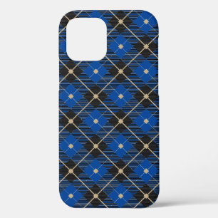 Lumberjack Black Blue Pset Patroon Case-Mate iPhone Case