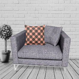 Lumberjack Black Coral Roze Geruit   Kussen