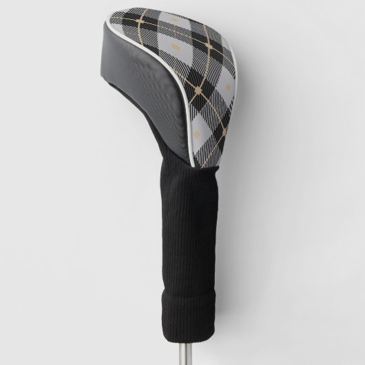 Lumberjack Black Grey Play Pattern Golfheadcover (Schuin)