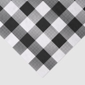 Lumberjack Black White Buffalo Plaid Tissuepapier (Detail)