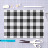 Lumberjack Black White Buffalo Plaid Tissuepapier (Craft)
