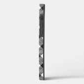 Lumberjack Black White Play Patroon Case-Mate iPhone Case (Achterkant / Links)